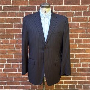 Canali Dark Gray Pinstripe Blazer